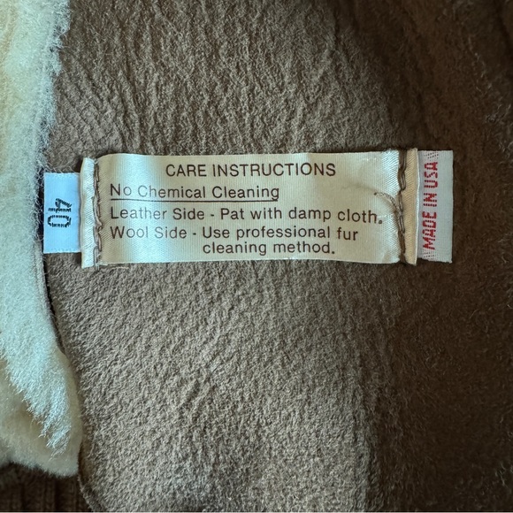 Tan Shearling Jacket - Picture 5 of 8